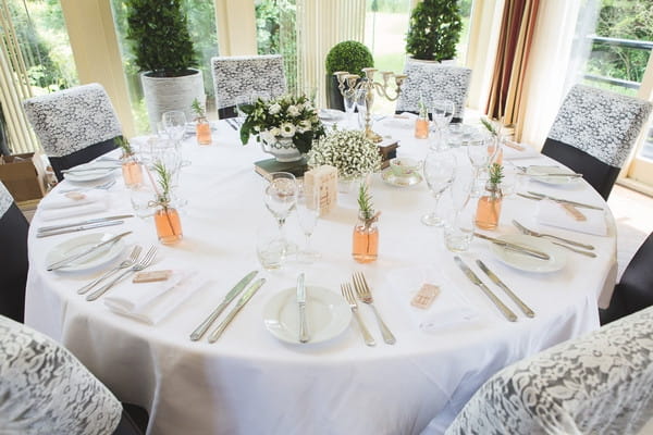 Wedding table at Horton Grange
