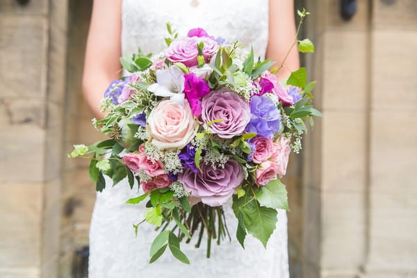 Colourful wedding bouquet