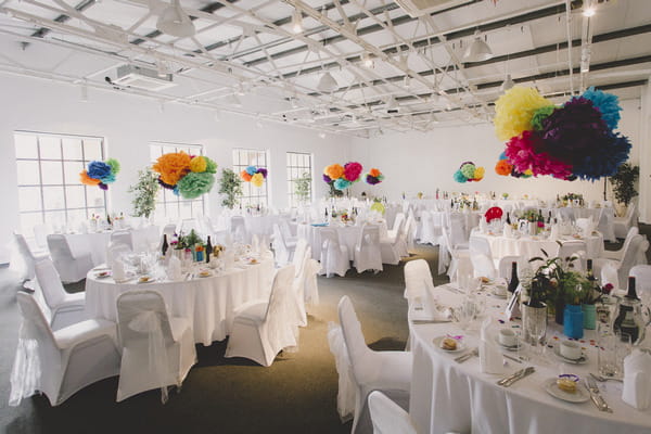 Wedding tables at Fazeley Studios