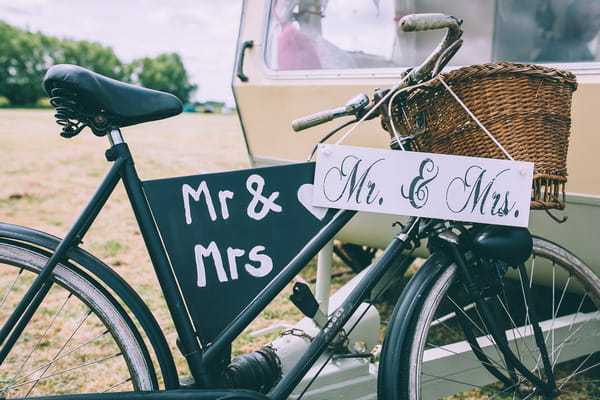 Mr and Mrs vintage bicycle