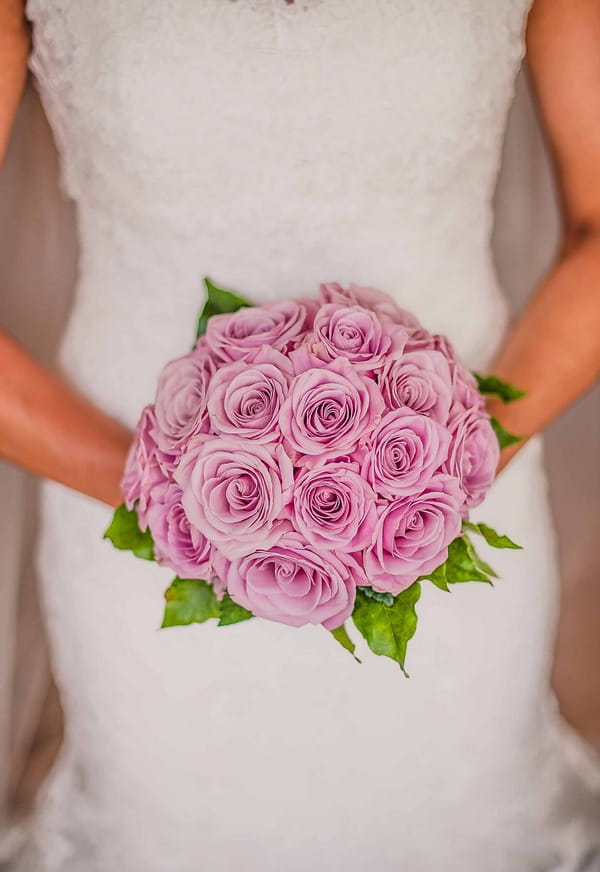 Bride's pink bouquet
