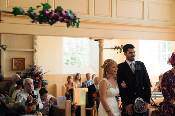 Wedding ceremony in Church of Scotland, Ardfern