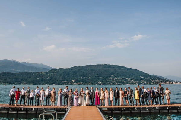 Wedding party by Lake Maggiore, Italy
