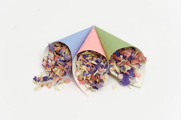 Confetti Cones with Kaleidoscope Confetti from Shropshire Petals