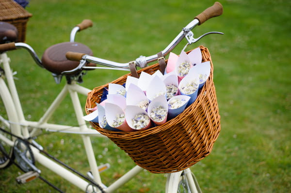 Vintage Bike with Winters Morn Confetti from Shropshire Petals