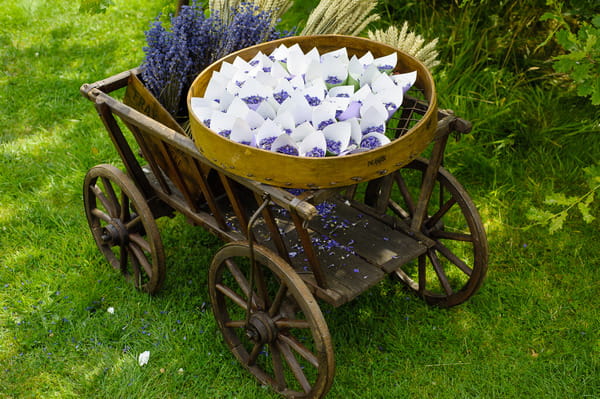 Vintage Cart with Midnight Blue Confetti from Shropshire Petals