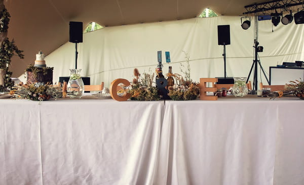 Wedding top table