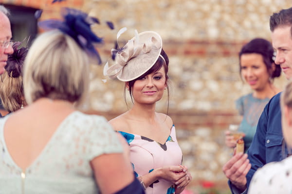 Wedding guest with hat