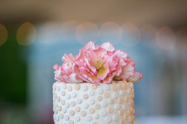 Flower wedding cake topper