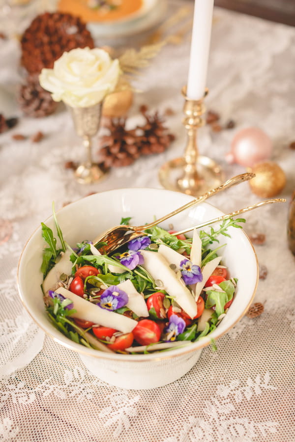 Salad on wedding table