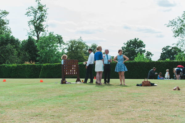 Lawn games at Narborough Hall Gardens