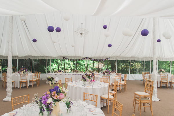 Narborough Hall Gardens wedding marquee