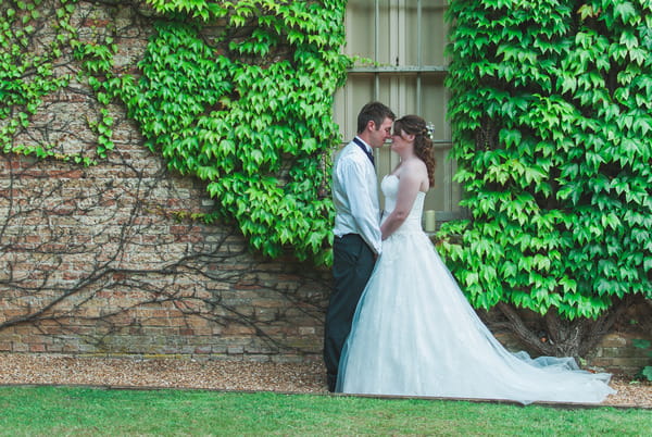 Bride and groom at Narborough Hall Gardens