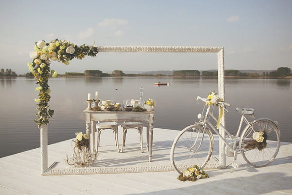 Spring styled wedding table by Lake of Candia in Italy