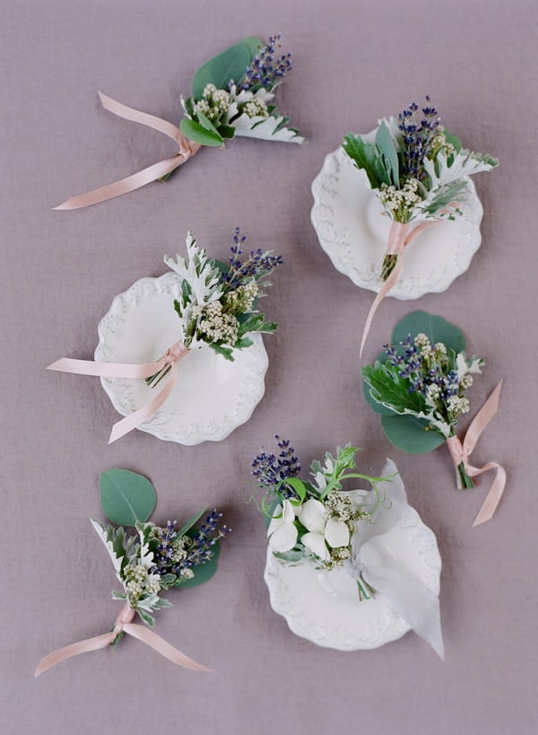 Lavender buttonholes