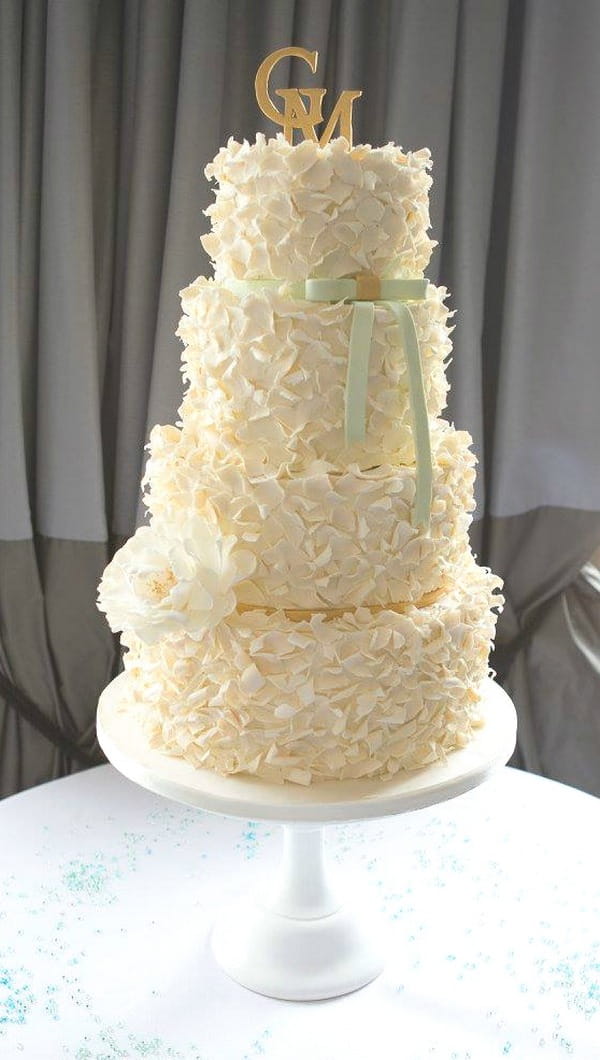 Feather Texture Cake - Tiers of Happiness