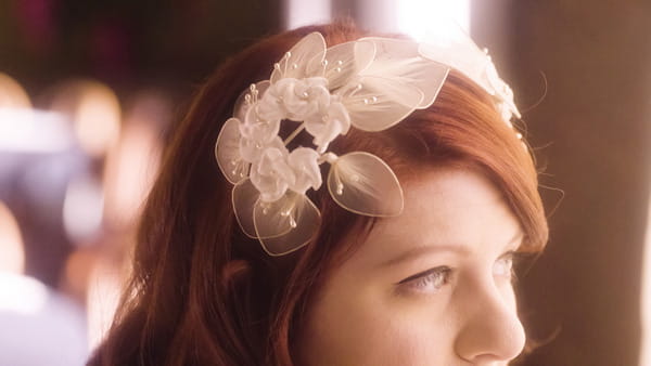 Bride's vintage hair piece