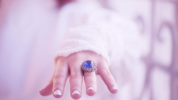 Ring on bride's finger