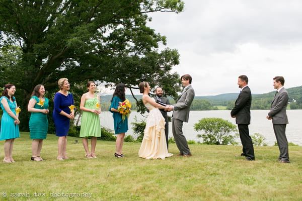 Outdoor wedding ceremony Finger Lakes