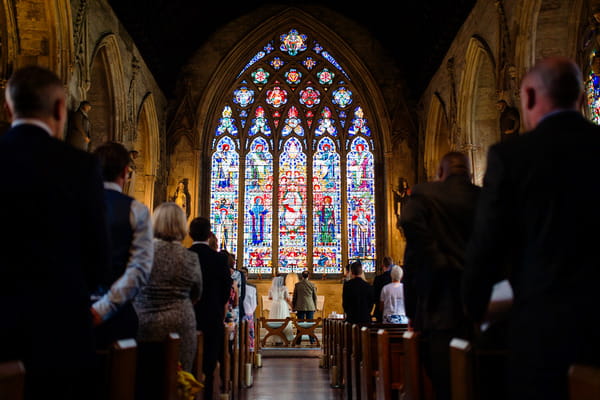 Wedding ceremony in St Etheldreda's church