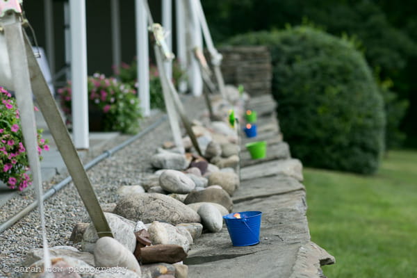 Small pots with candles