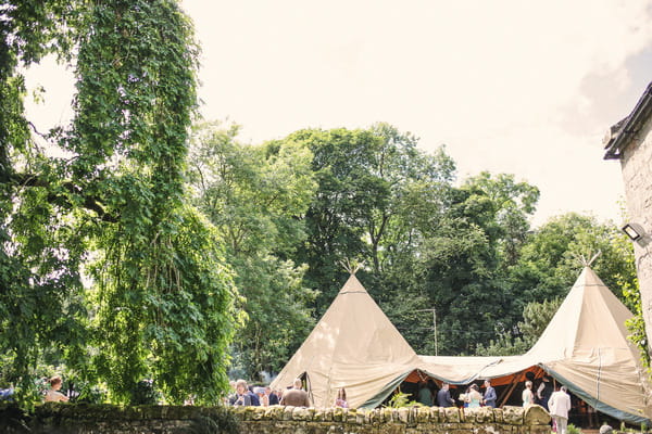 Tipi in grounds of Woodhill Hall