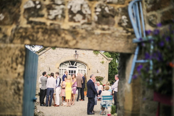 Wedding guests at Woodhill Hall