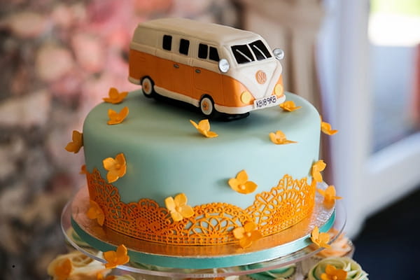 VW campervan wedding cake topper
