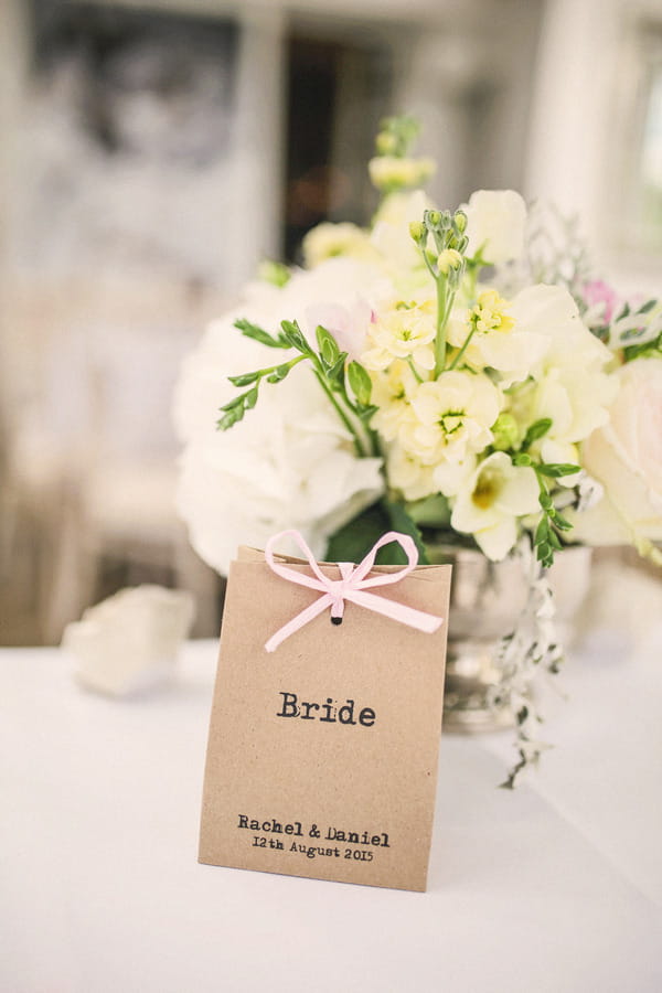 Bride name tag