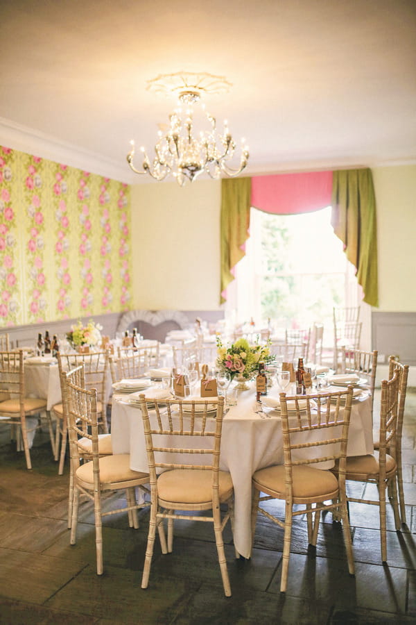 Wedding tables in Woodhill Hall