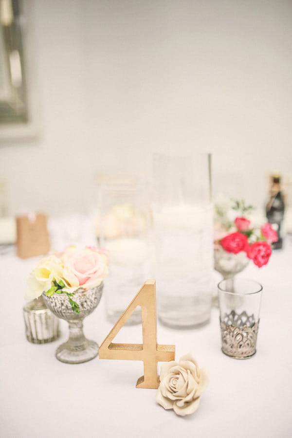 Pretty wedding table styling