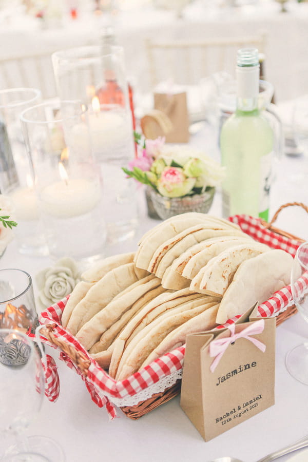 Basket of pitta bread