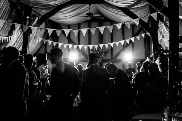 Bunting in South Farm, Royston for wedding reception