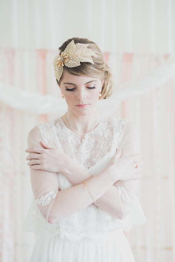 Bride with arms crossed