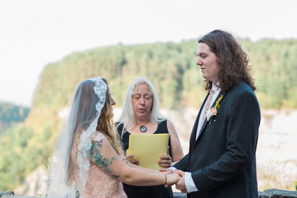 Wedding ceremony at Letchworth State Park