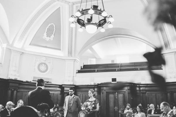 Wedding ceremony in Islington Town Hall