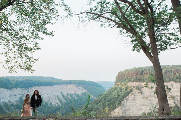 Bride and groom at Letchworth State Park