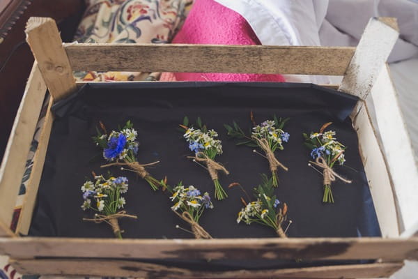 Crate of buttonholes