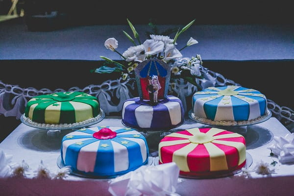 Circus wedding cakes