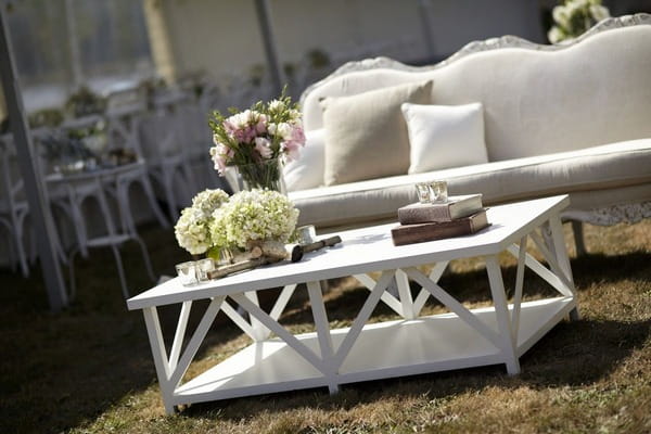 Outdoor couch for wedding