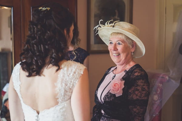 Bride with lady in hat