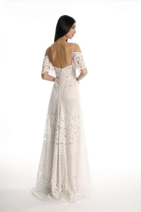 Back of Farrah Wedding Dress - Eugenia Couture Joy Spring 2017 Bridal Collection