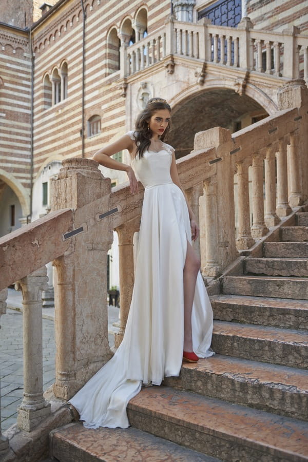 Lillianna Wedding Dress with Luisa Shrug - Stephanie Allin Bellissimo 2017 Bridal Collection