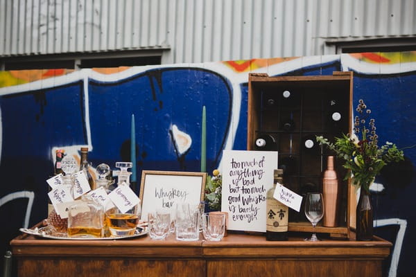 Whisky bar on dresser