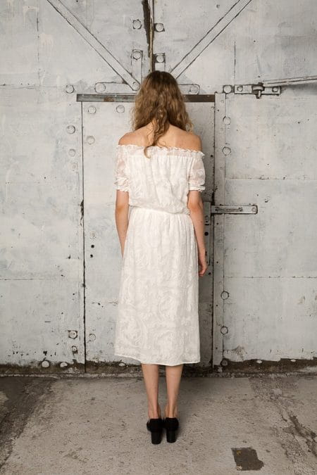 Back of Jasmine Wedding Dress - Indiebride 2017 Bridal Collection