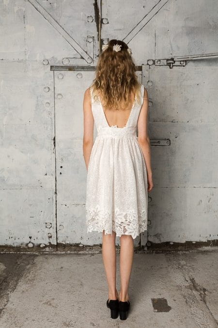 Back of Leigh Wedding Dress - Indiebride 2017 Bridal Collection