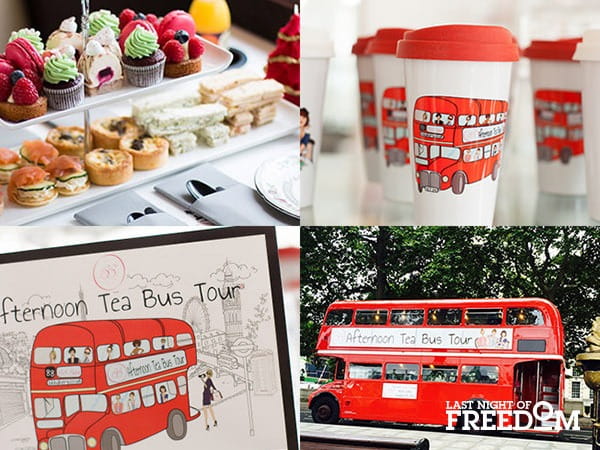 London Bus Afternoon Tea Tour London Hen Party Activity