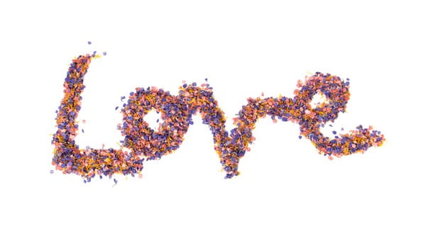 Love Spelt in Confetti - Fun Ways to Display Confetti