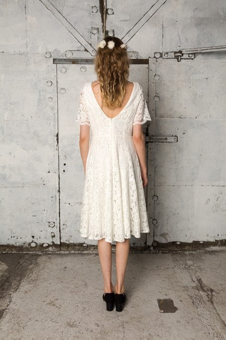 Back of Natalie Wedding Dress - Indiebride 2017 Bridal Collection