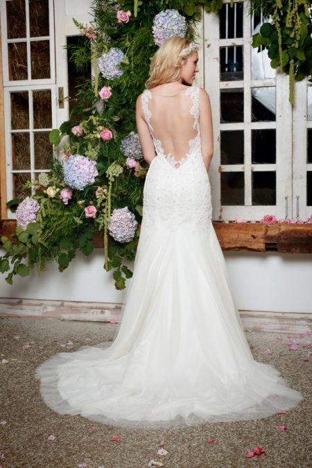 Back of Paola Wedding Dress in Ivory - Amanda Wyatt She Walks with Beauty 2017 Bridal Collection
